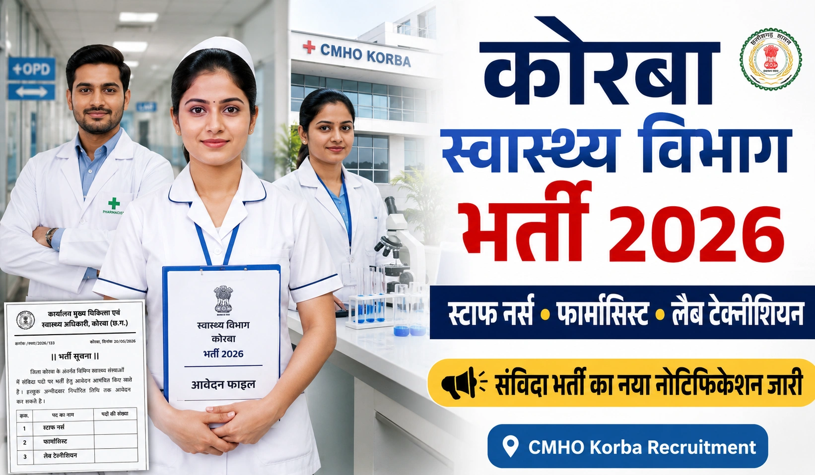 CMHO Korba Recruitment 2026