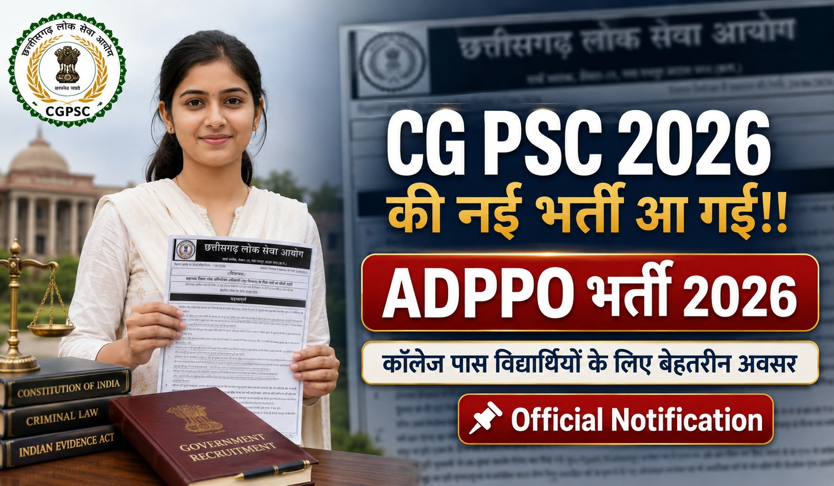 CGPSC ADPPO Recruitment 2026