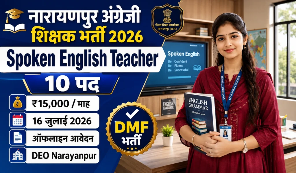Narayanpur Spoken English Teacher Recruitment 2026