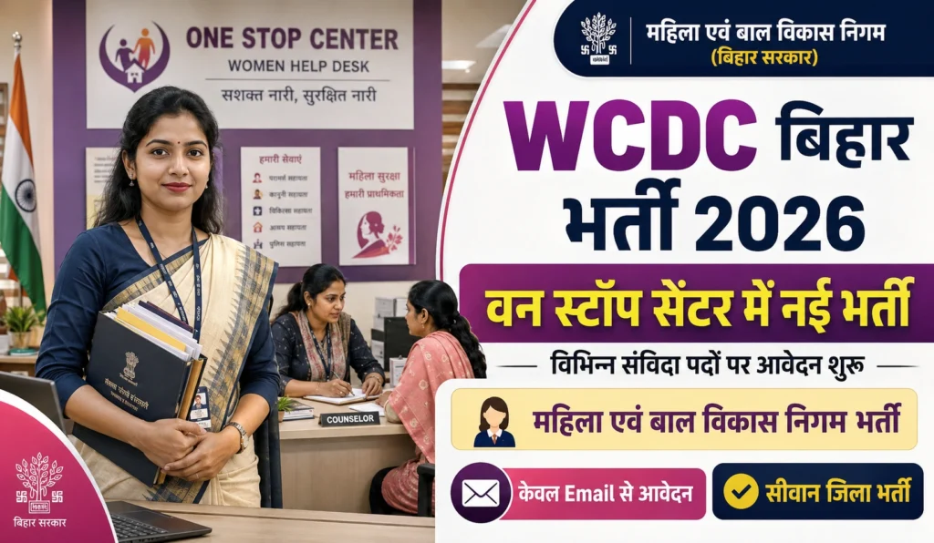WCDC Bihar Recruitment 2026