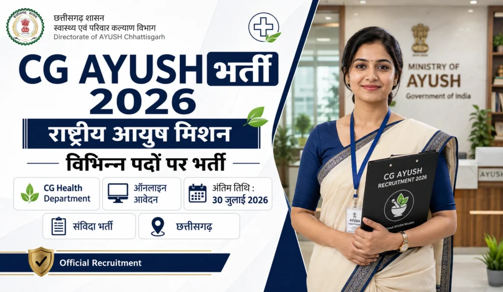 CG AYUSH Recruitment 2026