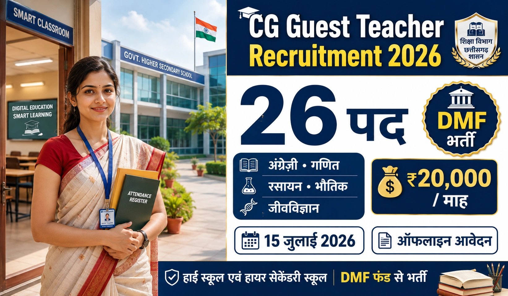 Chhattisgarh Guest Teacher Recruitment 2026